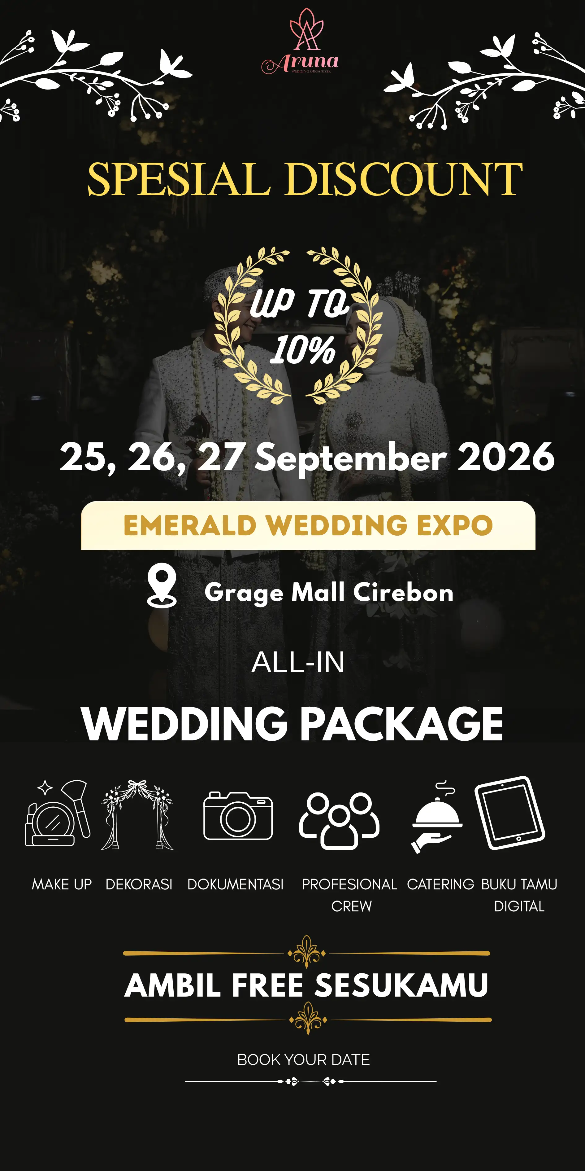 Promo spesial discount wedding package Aruna